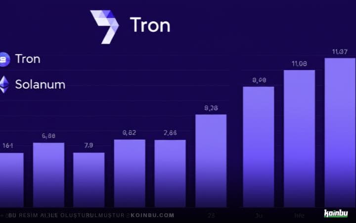 Tron, Nisan 2025'te 11.2 Milyon Dolarlık Gelirle Blockchain Gelirlerine Öncülük Ediyor